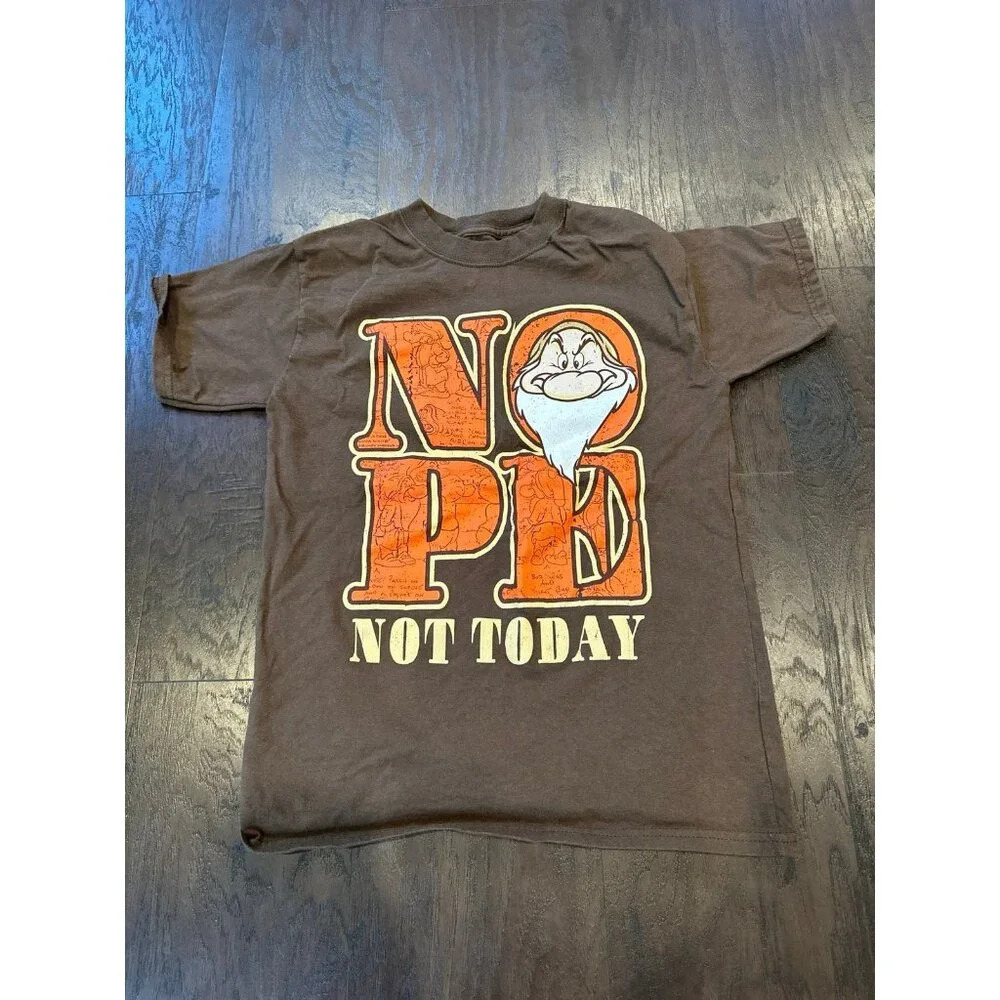 Disney Parks Youth Medium‎ Not Today Grumpy Shirt